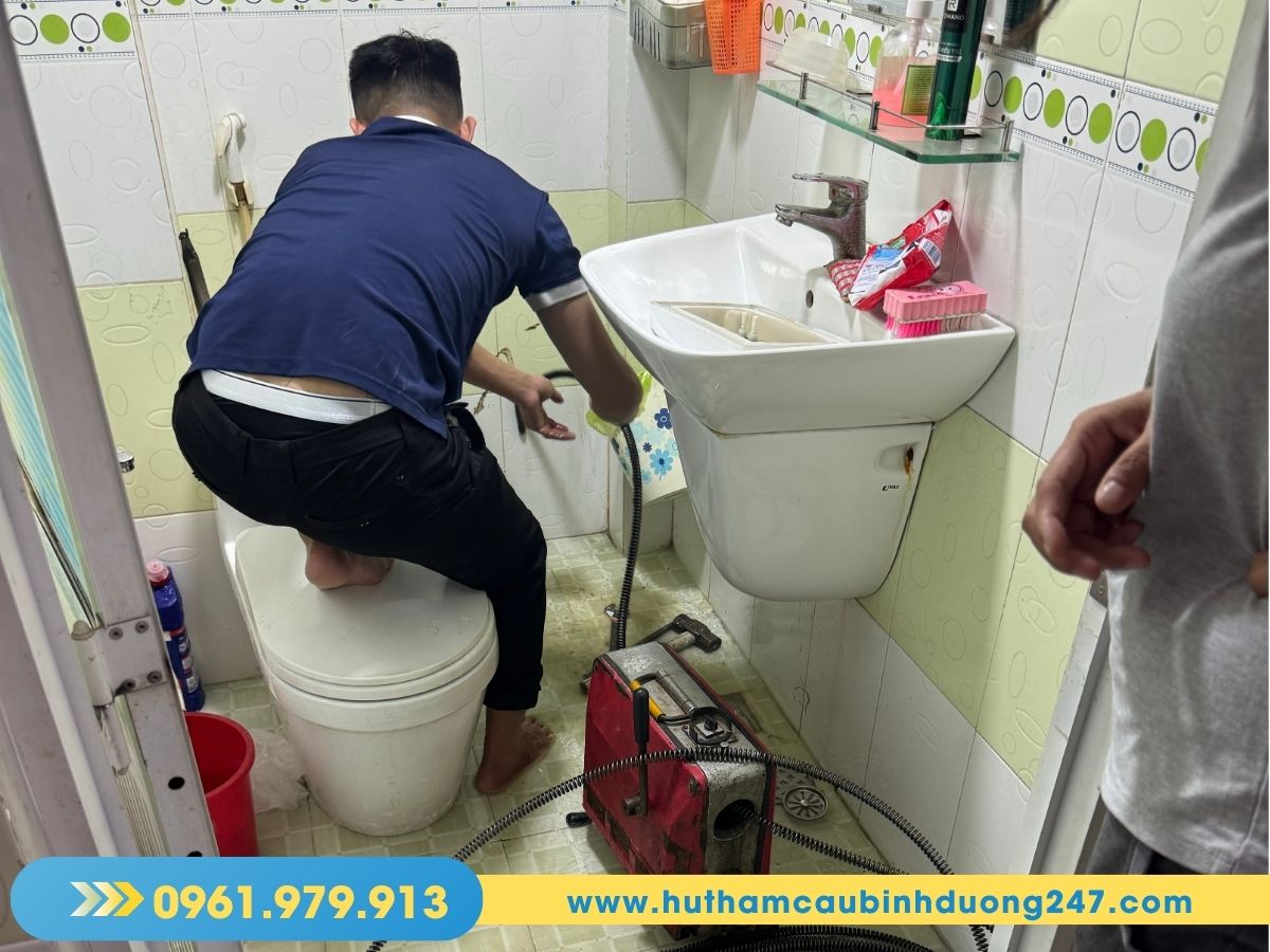 Thông nghẹt lavabo bình dương 
