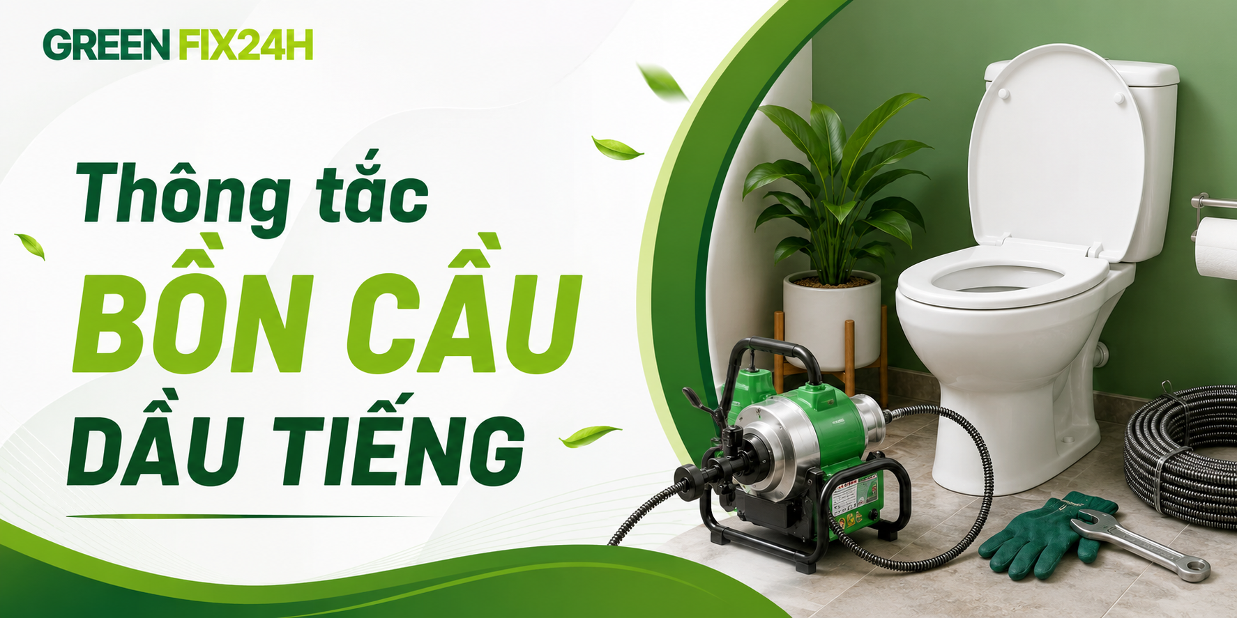 Thông tắc bồn cầu Dầu Tiếng cực sốc: Xử lý 100% sạch sau 25p