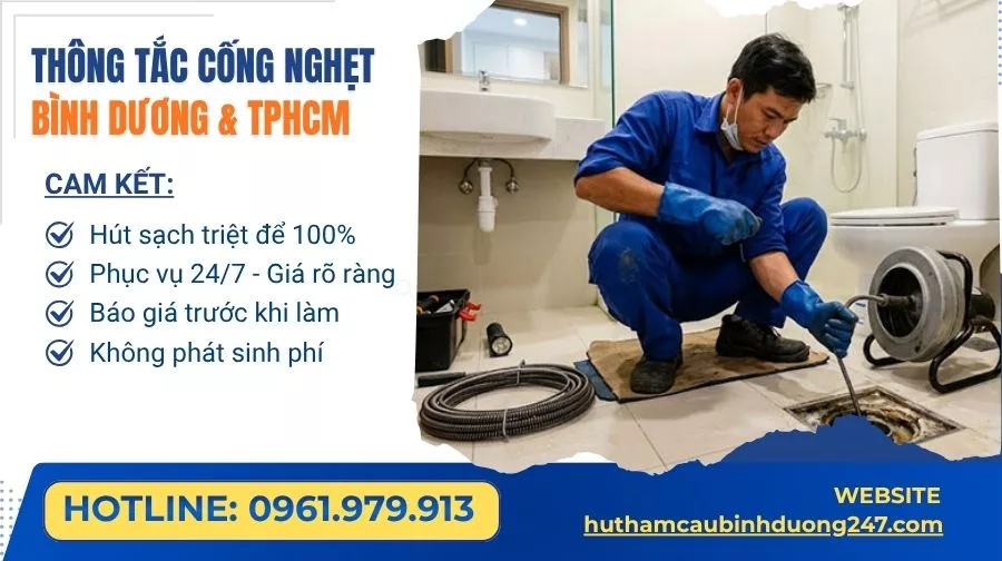 Thông tắc cống nghẹt